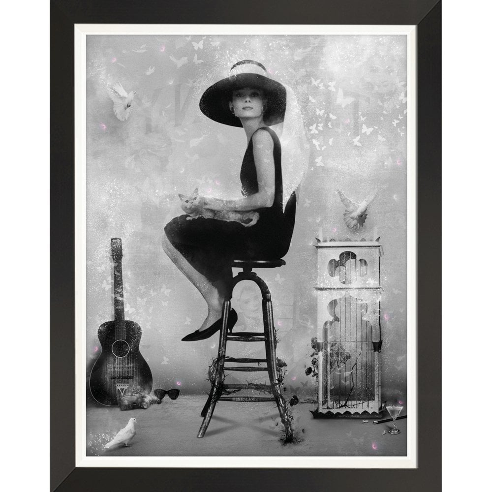 'Free Spirit' Breakfast At Tiffany's (Black & White - canvas)