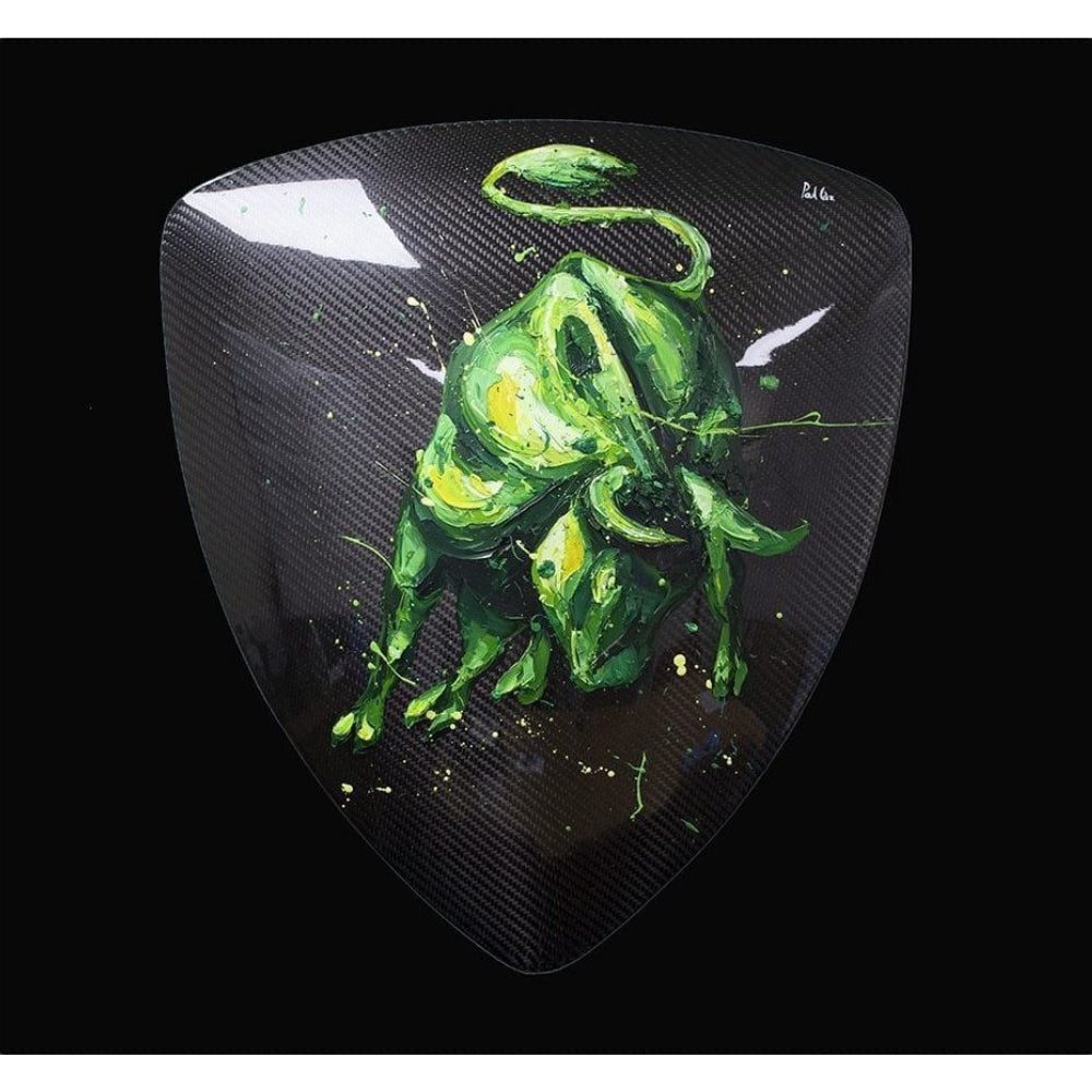 Original Lamborghini Neon Green Bull Shield