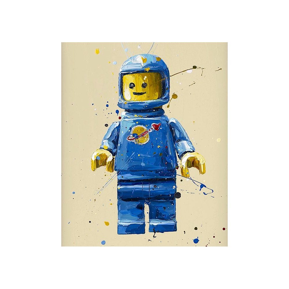 Blue Lego Spaceman