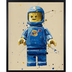 Blue Lego Spaceman