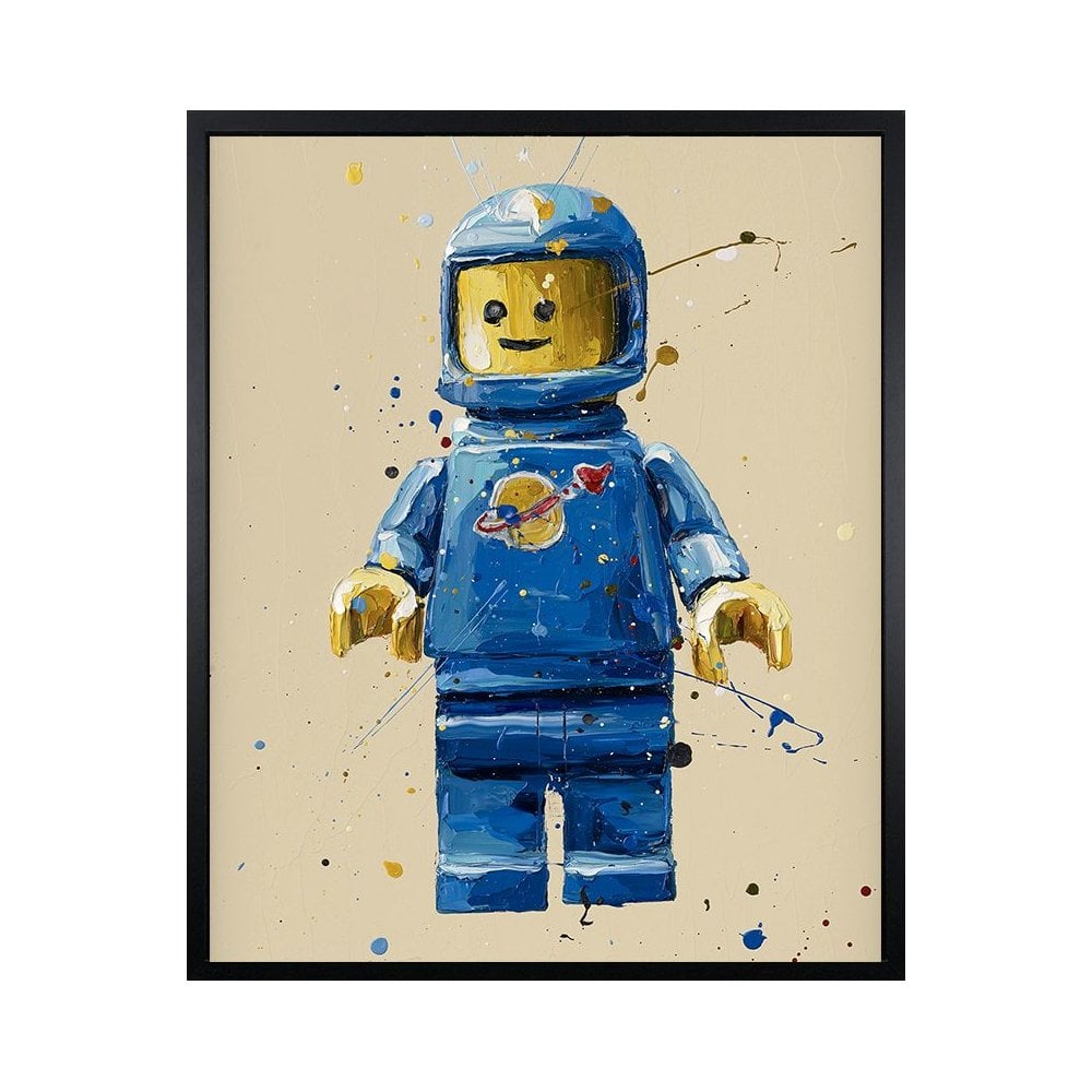 Blue Lego Spaceman