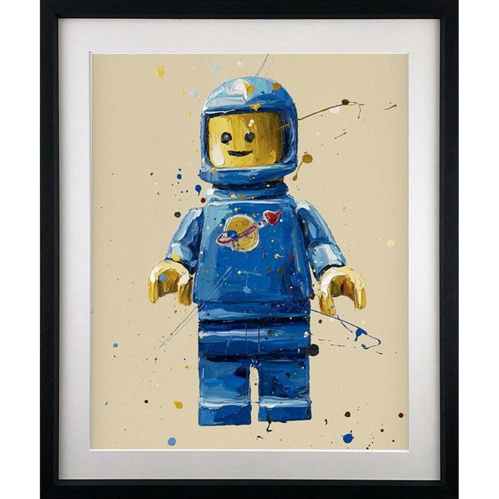 Blue Lego Spaceman