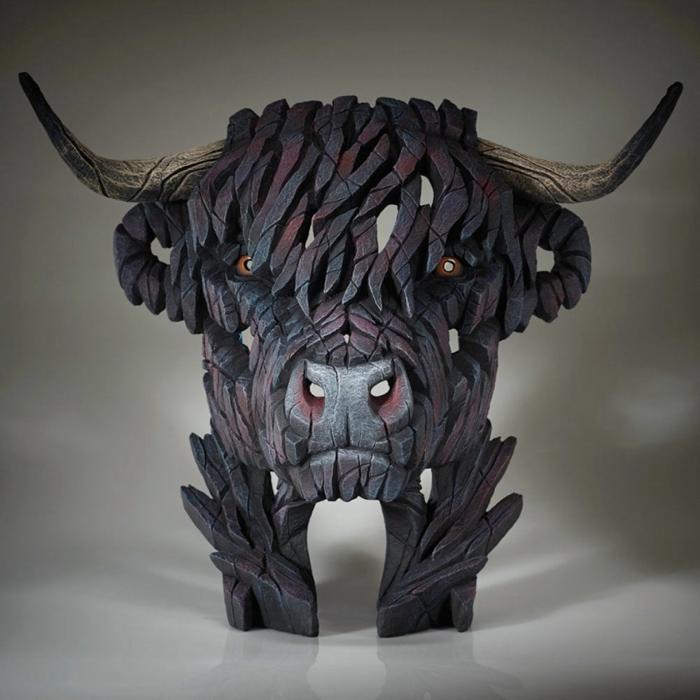 Highland Cow Bust - Black