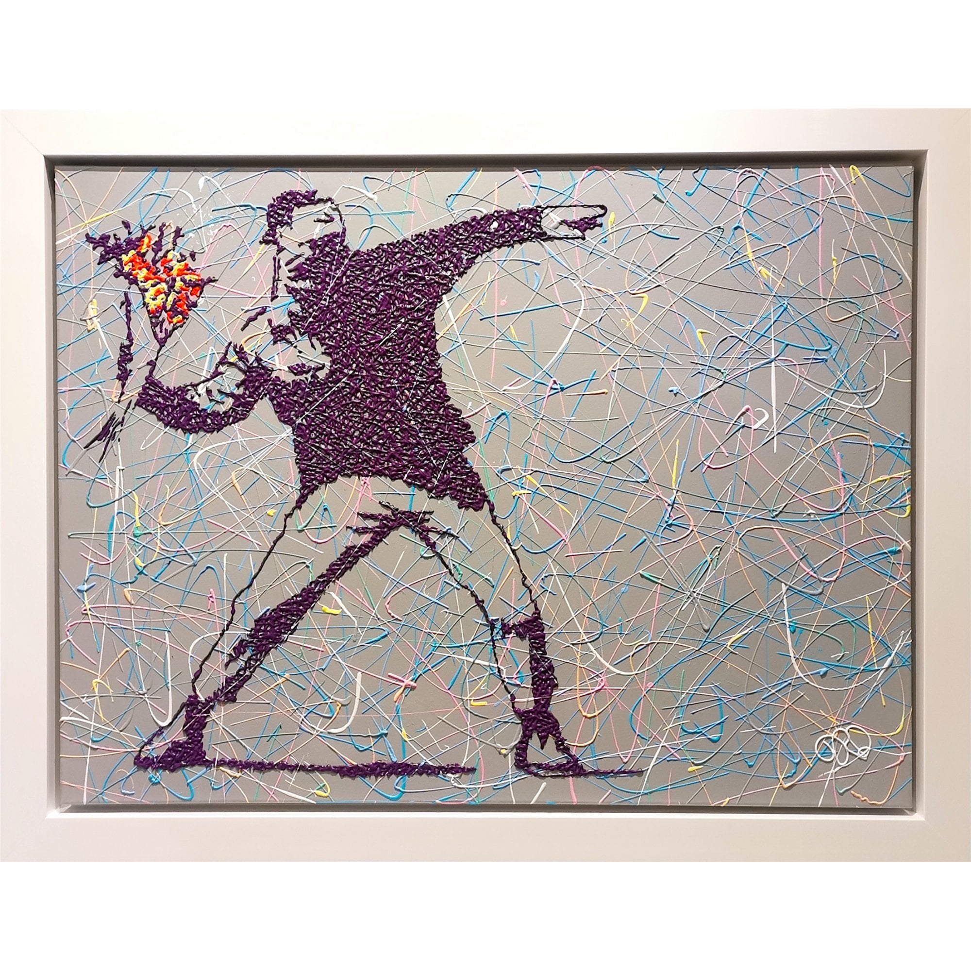 Banksy Flower Thrower (Original)