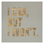 I Can, But I Won't