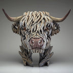 Highland Cow Bust (White)