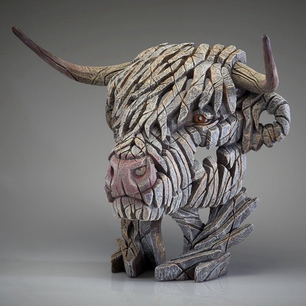 Highland Cow Bust (White)