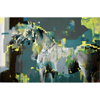 Trance Horse In Deep House With Digital Window