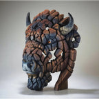 North American Buffalo / Bison Bust - Brown