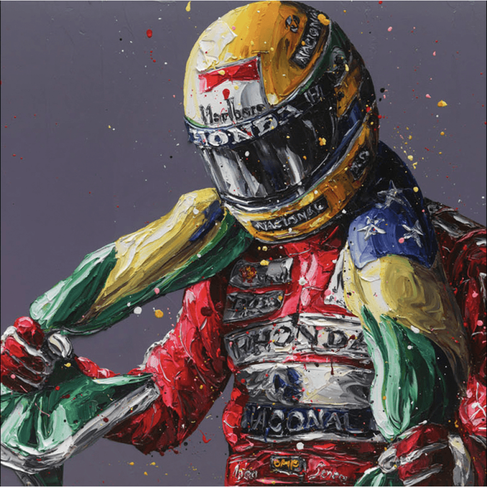 Senna Flag 25th Anniversary - The Wall Of Champions Series