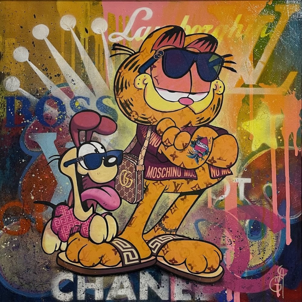 Garfield and Odie