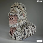 Mountain Gorilla Bust (White)