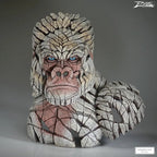 Mountain Gorilla Bust (White)