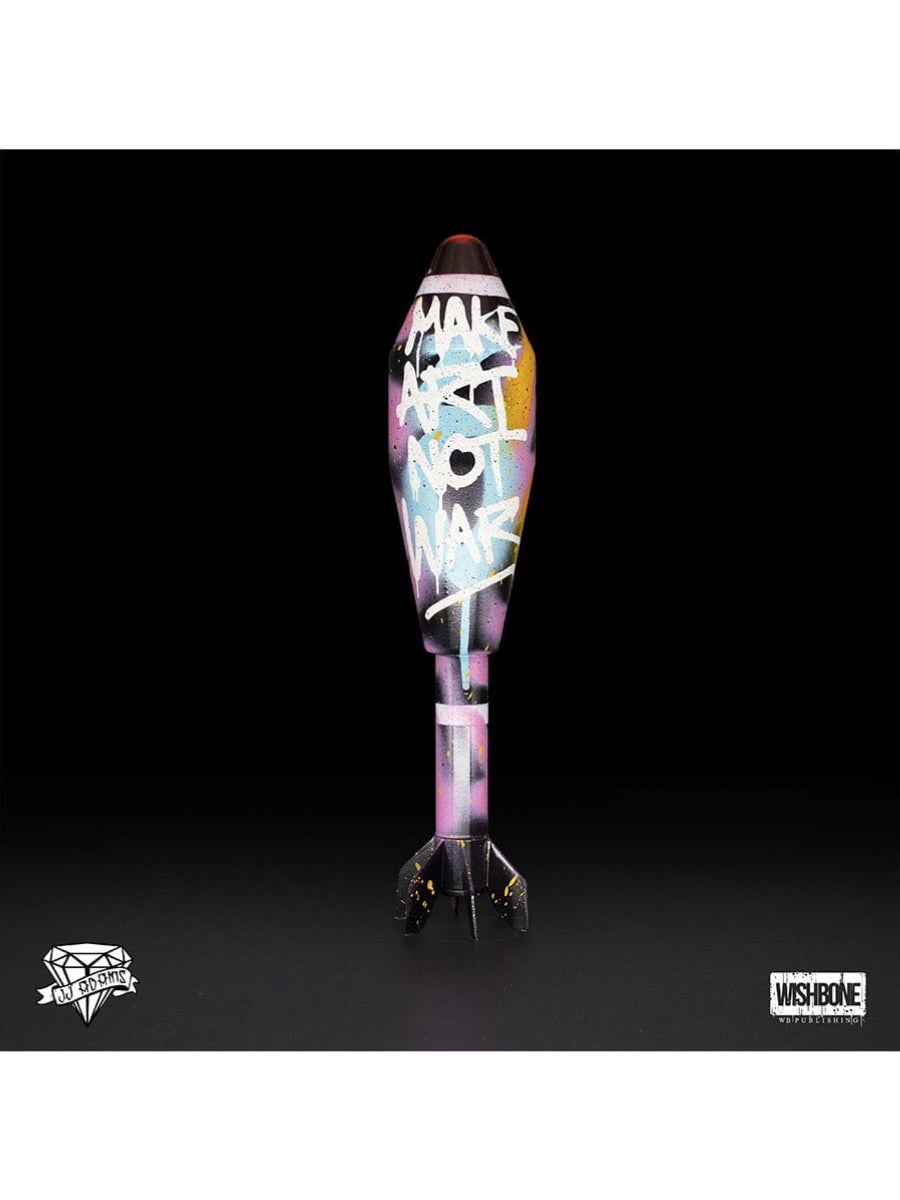 Make Art Not War - Art Bomb Sculpture