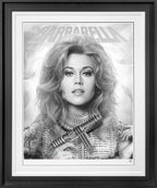 Queen Of The Galaxy (B&W-Jane Fonda/ Barbarella)