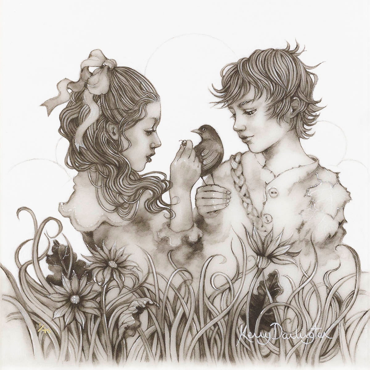 Wendy and Peter In Neverland