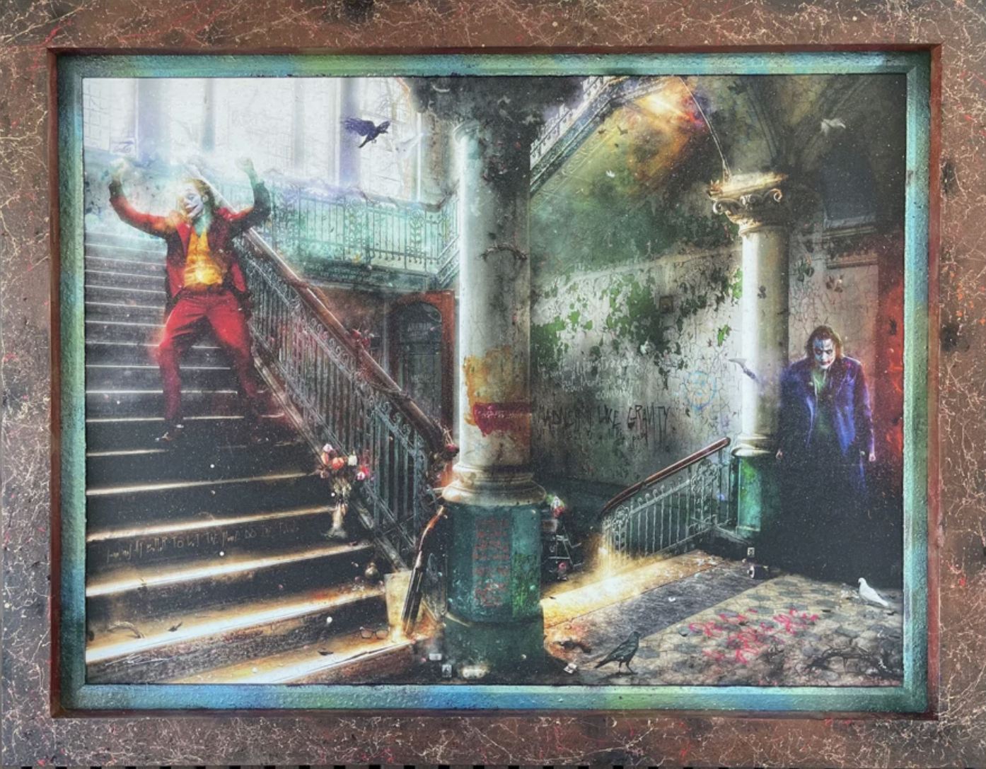 Custom Framed Smile (The Joker) - Canvas Limited Edition - 3/10