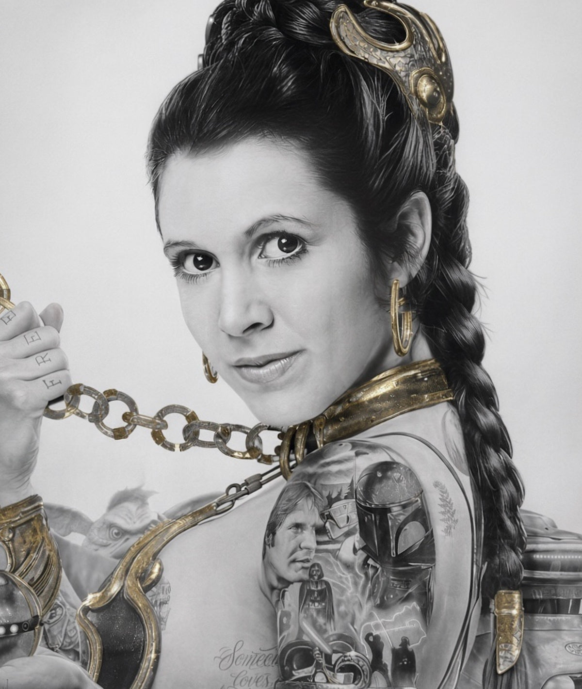 Slave Leia Tattoo (Gold & Platinum Leaf Special Edition)