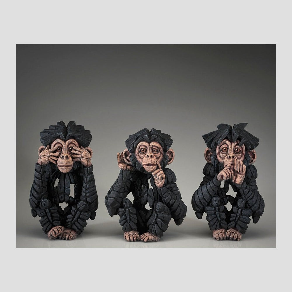 Baby Chimpanzee Set - 'Three Wise Chimpanzees'