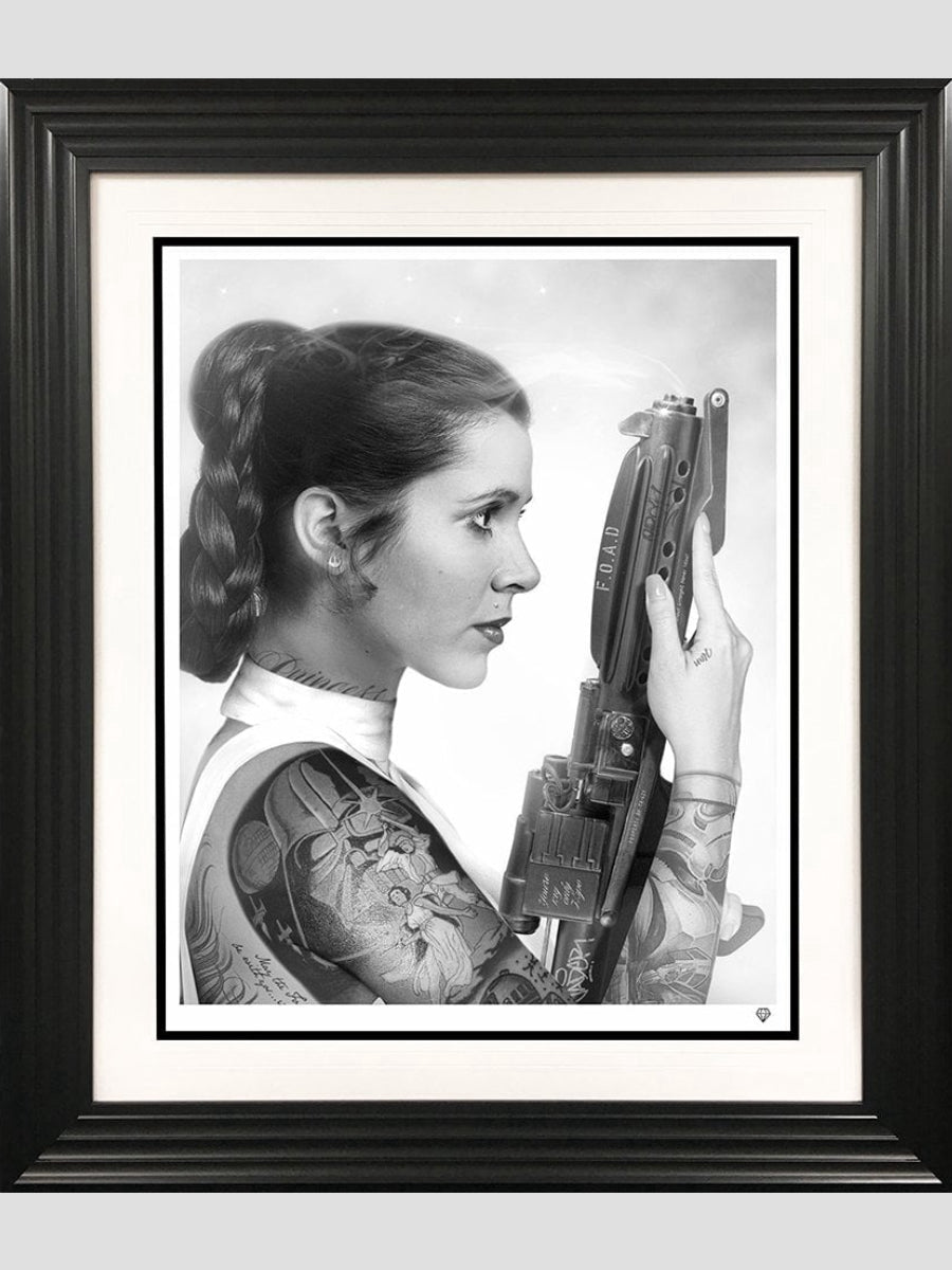 Your Worshipfulness, Princess Leia (Black & White)