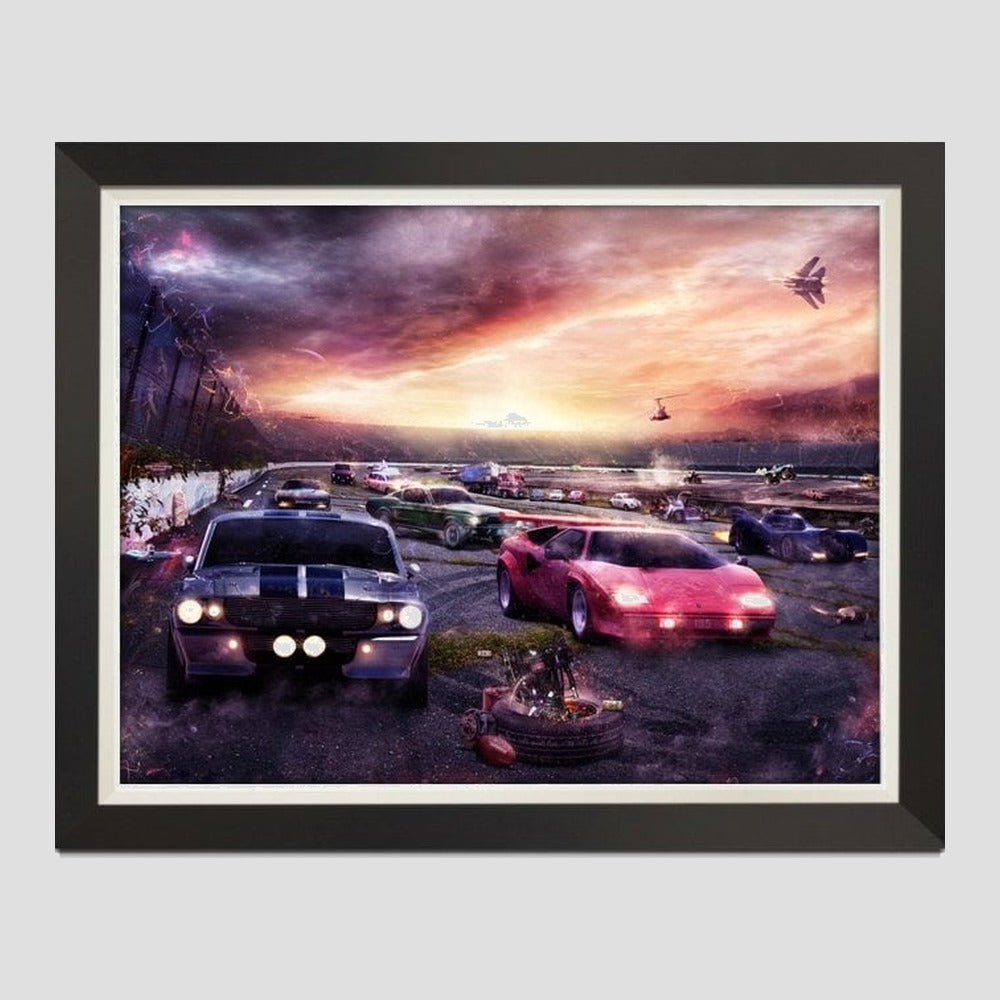 Petrolheads II (Hand Embellished Canvas)