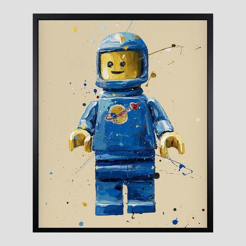 Blue Lego Spaceman