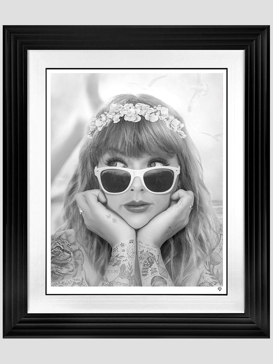 Champagne Problems - Taylor Swift (B&W Tattoo Portrait)