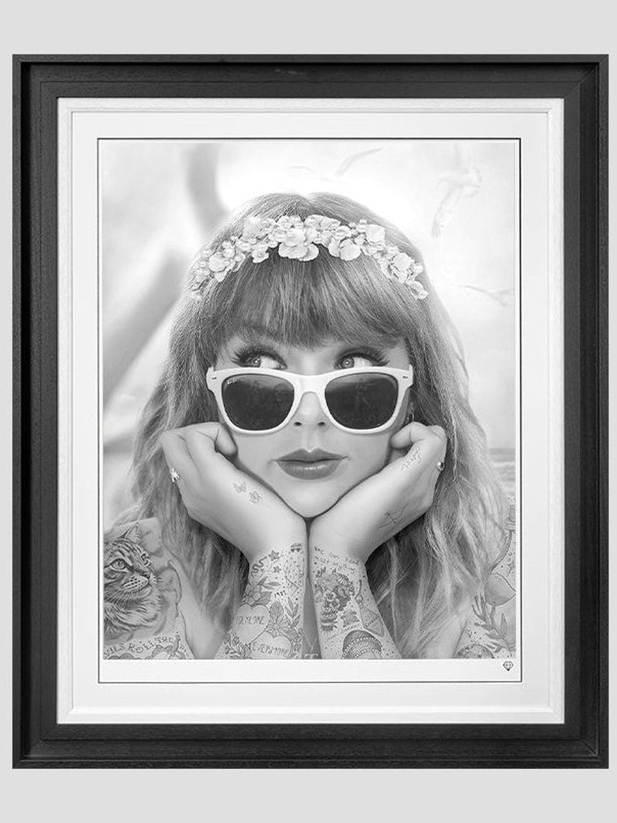 Champagne Problems - Taylor Swift (B&W Tattoo Portrait)