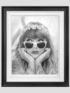 Champagne Problems - Taylor Swift (B&W Tattoo Portrait)